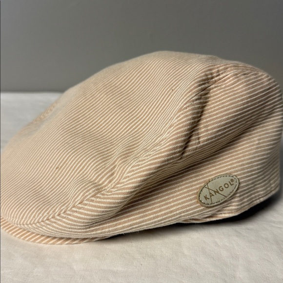Kangol Check Hudson Cap Beige Size L - Picture 2 of 9